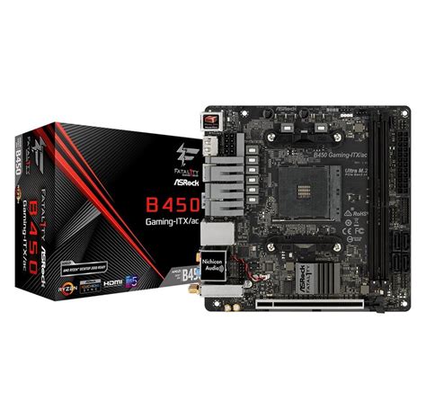 Asrock Fatal1ty B450 Gaming Itxac Mainboard Amd B450 Amd Am4 Socket Ddr4 Ram Mini Itx