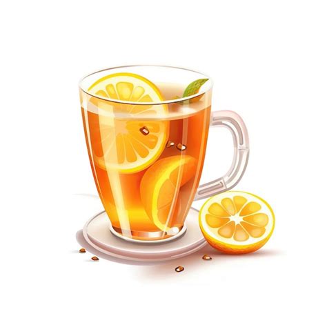 Premium Vector D Vector Hot Toddy On White Background