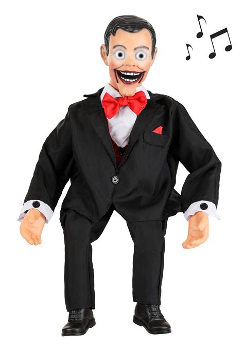 2.8FT Animated Creepy Ventriloquist Dummy Doll Decoration | Scary ...