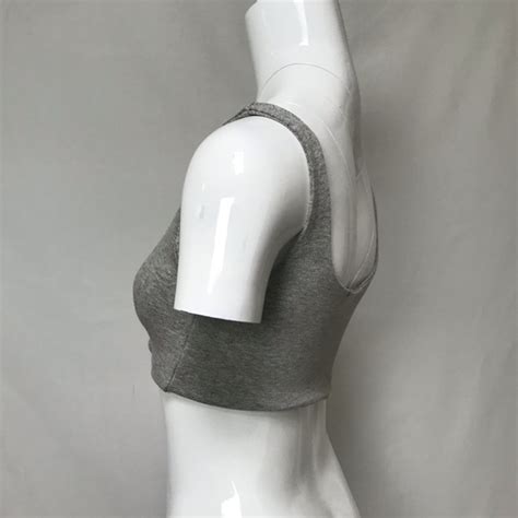 Naked Wardrobe Tops My Naked Wardrobe Tied Up Grey Tank Crop Top Poshmark