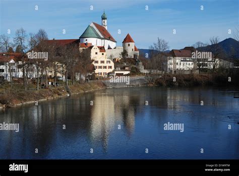 The Franciscan Monastery By The River Lech F Ssen Bavaria Germany