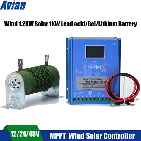 Mppt Kw Wind Solar Hybrid Controller Boost V V V Free Dump