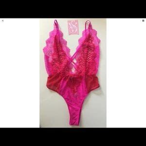 Off Victoria S Secret Other Victoria S Secret Strappy Lace Lingerie Teddy From