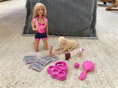 Barbie Com Cachorro E Filhotes - Barbie Pets - Labradora e Seus Filhotes - Barbie com Cachorro ...