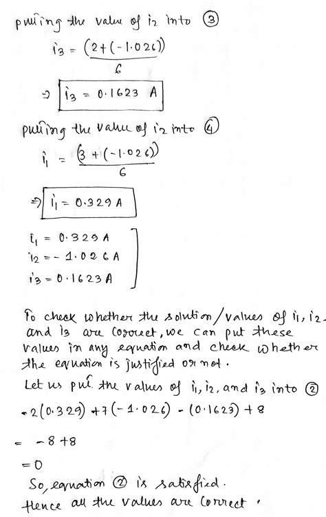 Solved Using Mesh Analysis Find The Loop Currents I1i2i3 And I In