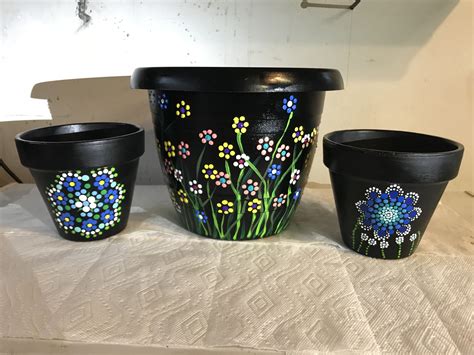 Hand Painted Flower Pots Patterns - Pattern Tips Archive