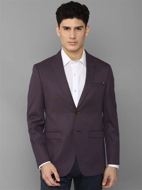 Buy Allen Solly Men Grey Checked Blazers Blazers For Men 20471762 Myntra