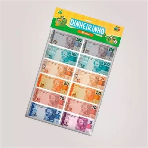 Notas De Dinheiro De Brinquedo - Dinheirinho 48 Notas De Dinheiro Brinquedo Banco Imobiliário | MercadoLivre
