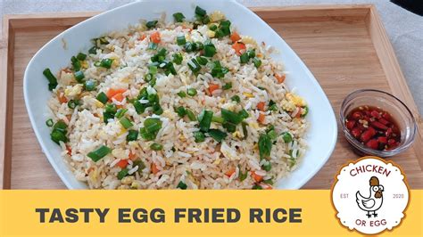 Tasty Egg Fried Rice Version 1 YouTube