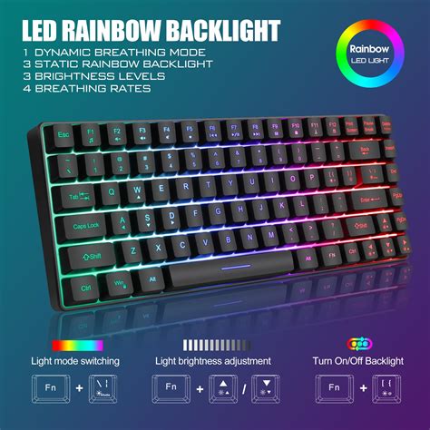 Mua Redthunder K Wireless Keyboard And Mouse Combo Rainbow Backlit