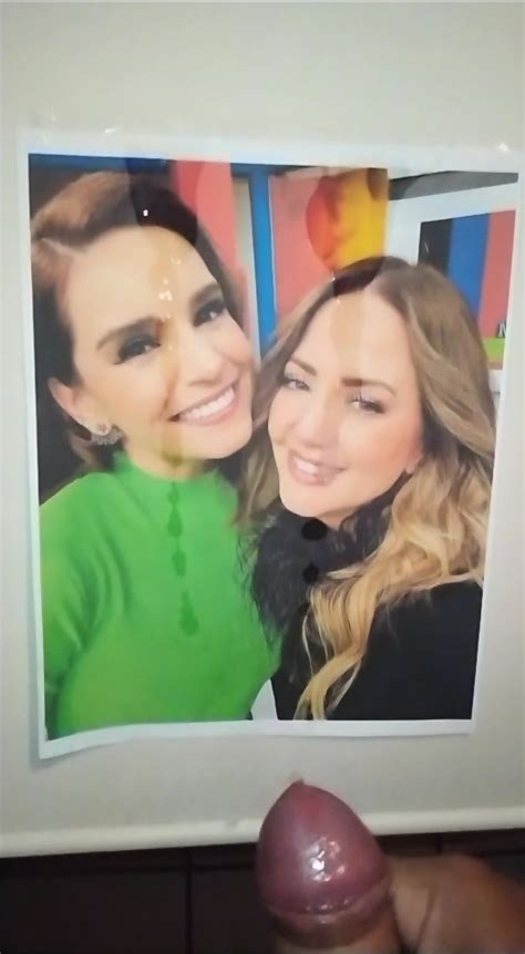 Tribute Cum Tania Rincón Andrea Legarreta facial Tv Host Andrea Latina