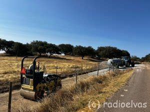 Variante à estrada que liga São Vicente a Campo Maior em construção