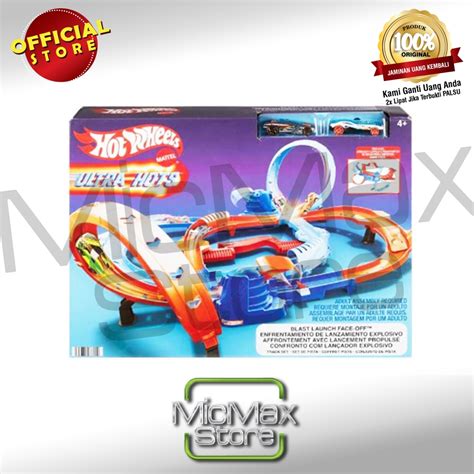 Jual Hot Wheels Hotwheels Ultra Hots Blast Launch Face Off Track Set Hxr Shopee Indonesia