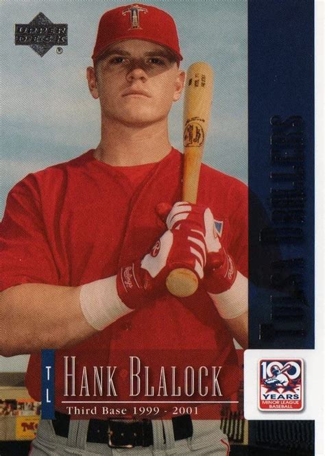 Upper Deck Minors Hank Blalock Rc At Amazon S Sports