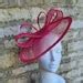 Hot Pink Fascinator Hat For Wedding In Fuchsia Pink Hat On Headband Etsy