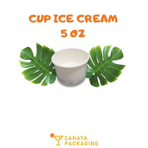 Jual ICE CREAM CUP PAPER 5 OZ CUP ES KRIM KERTAS POLOS Shopee Indonesia