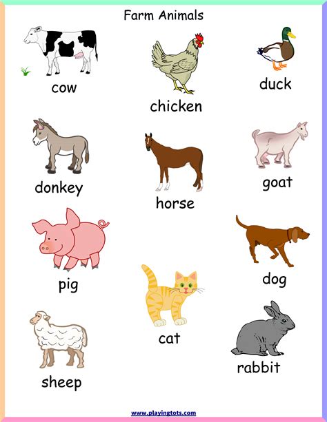 Free Printable Farm Animal Flash Cards | Free Printable