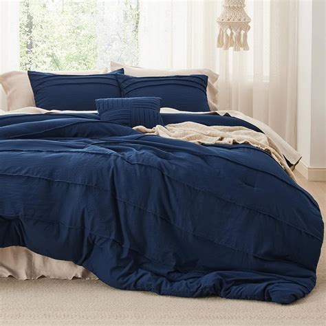 Amazon Bedsure Navy Blue King Size Comforter Set Pieces Pinch