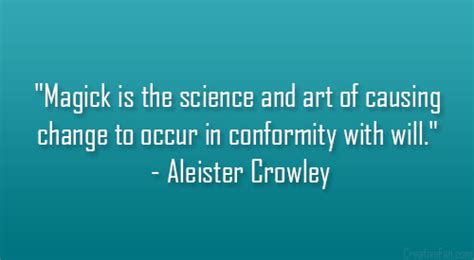 Aleister Crowley Quotes On Magic QuotesGram