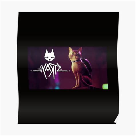 Stray Cat Game Stray Logo Poster For Sale By Zoon Shop Redbubble