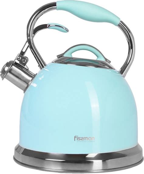 Чайник Fissman Felicity со свистком 2.6 л Аквамарин (5958) – купить ...
