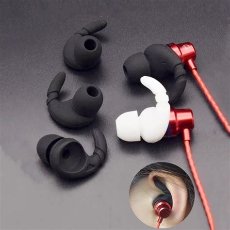 3 Pairs Silicone Sports Earbud Ear Hooks Noise Isolation Replacement Anti Slip Eartips Ear Bud