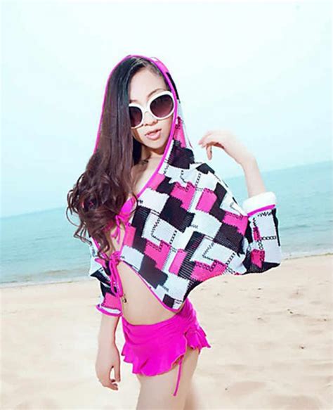 KOREAN THREE PIECE BIKINI SWIMSUIT WEGEE