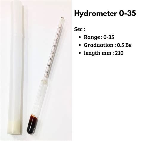 Jual Harga Termurah Hydrometer Alat Ukur Kadar Garam Baume Salino