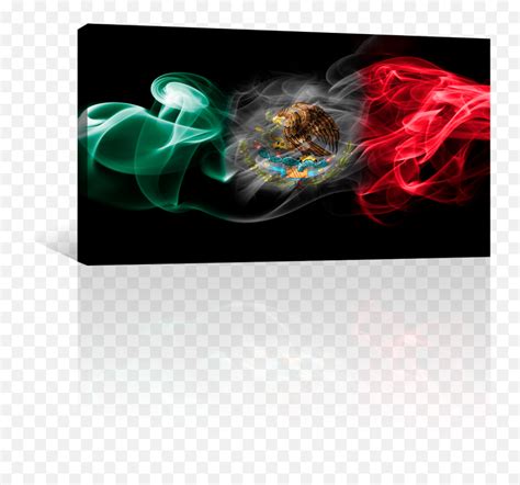 Mexico Bandera De Humo Cuadros Decorativos Canvas Revolution Bandera