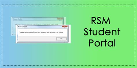 Rsm Student Portal Login Guide
