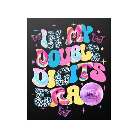 10 Year Old Birthday Poster Etsy
