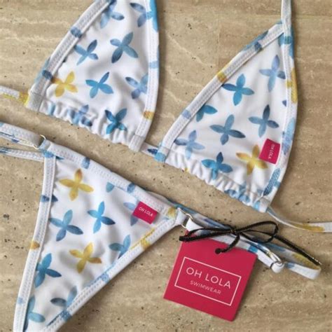 Jolie Micro Bikini White And Gold Art Inspired Swimwear