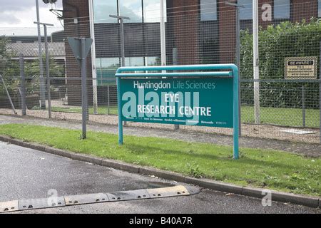 huntingdon life science eye research centre suffolk stock photo alamy