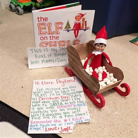 elf on the shelf arrival ideas 12