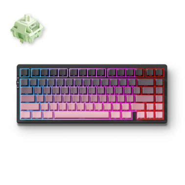 Mchose G Pro Layout Hot Swap Wireless Mechanical Keyboard Matcha Latte Switch Black Pink