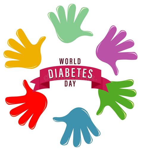 Poster Design For World Diabetes Day Stock Vector Illustration Of