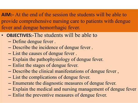 Dengue fever and dengue hemorrhagic fever | PPTX