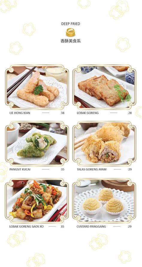 Menu At The Royal Jade Restaurant Jakarta Glow Tower