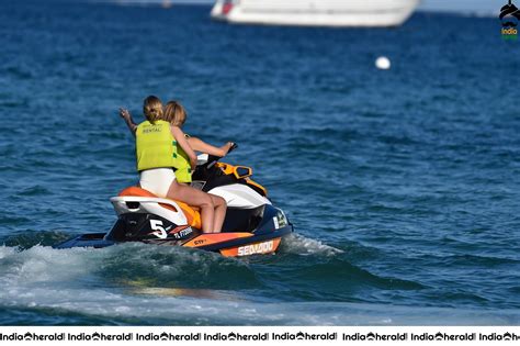 Kimberley Garner In Bikini And Riding On A Jet Ski At St Tr