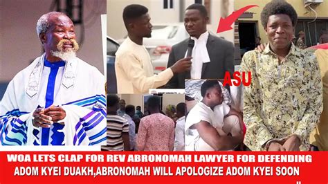 Great News Lets All Clap Rev Abronomah For Definding The Good Adom Kyei