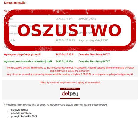 Poczta Polska Ostrzega Przed Oszustami Wykorzystuj Cymi Epidemi