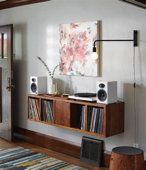 Wall Hosted Vinyl Stand And Storage Record Room House And Home