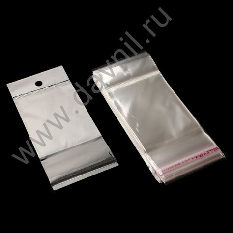 Пакеты фасовочные прозрачные 10*15 см 200 шт. с клеевым клапаном