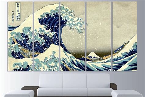 Kanagawa Art Kanagawa Painting Canvas Print Kanagawa Wall Art | Etsy