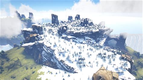 Snowy Mountain South The Center Official Ark Survival Evolved Wiki