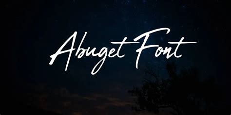 Abuget Font Free Download