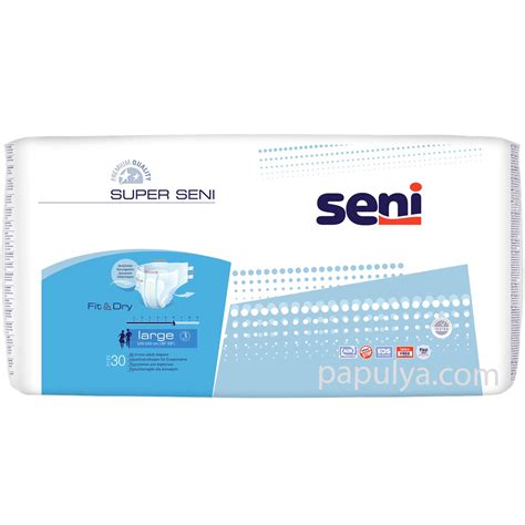 Подгузники для взрослых Seni Super Large 30 шт (100-150 см) - Цена в ...
