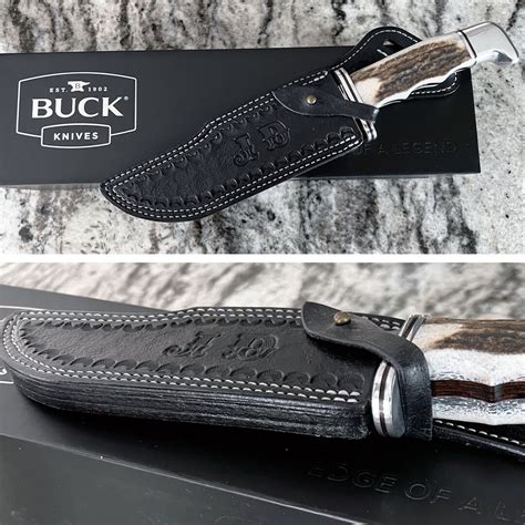 BUCK 119 Knife Sheath Horizontal Carry Behind Back Leather, Made in USA ...