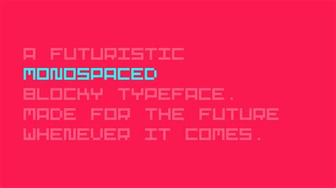 Monobloco Free Monospaced Font Pixel Surplus