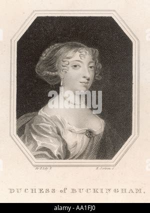 Mary Duchess Buckingham Stock Photo Alamy